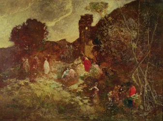 Don Quichot en Sancho Panza, ca. 1865